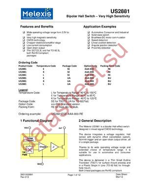 US2881ESE-AAA-000-RE datasheet  