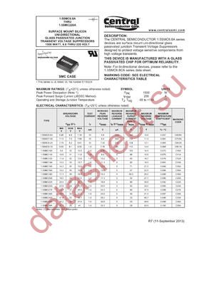 1.5SMC6.8A TR13 datasheet  