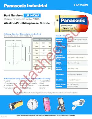 LR14XWA/BB datasheet  