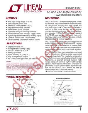 LT1071CT#30PBF datasheet  