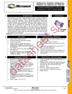 JAN1N4958DUS datasheet  