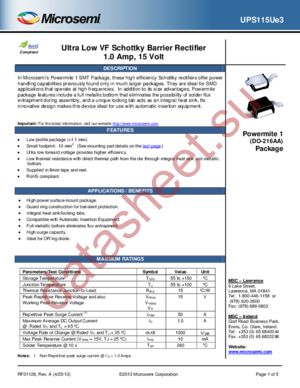 UPS115UE3/TR13 datasheet  