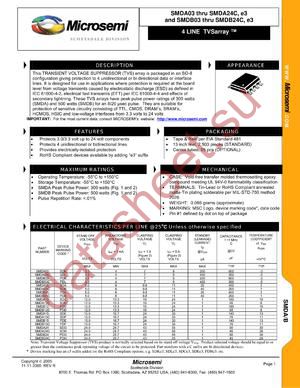 SMDA24CE3/TR13 datasheet  