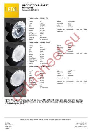 CN10953_IRIS-M datasheet  