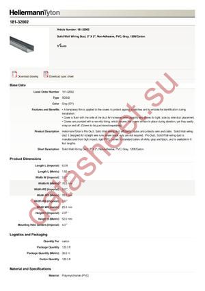 181-32002 datasheet  