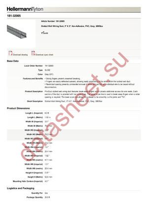 181-32005 datasheet  