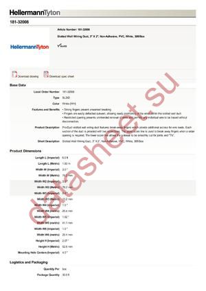 181-32008 datasheet  