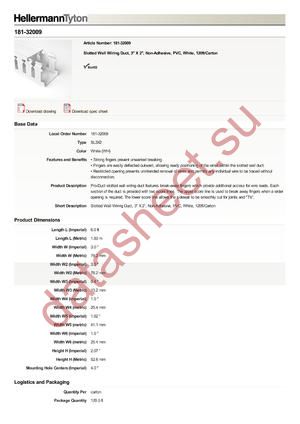 181-32009 datasheet  