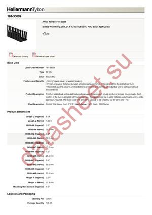 181-33009 datasheet  