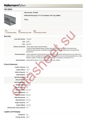 181-33014 datasheet  