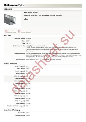 181-33016 datasheet  