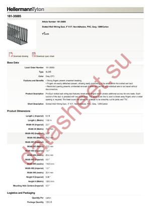 181-35005 datasheet  