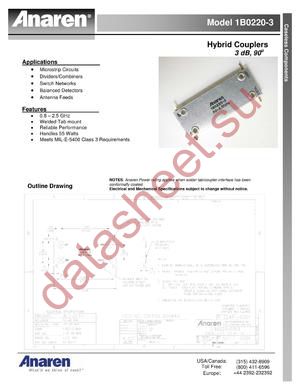 1B0220-3 datasheet  