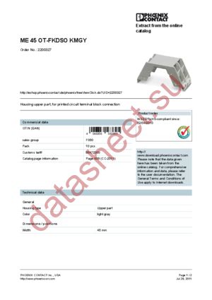 2200327 datasheet  