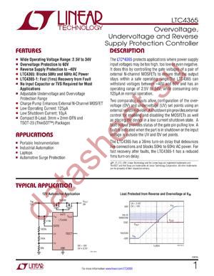 LTC4365CDDB#TRMPBF datasheet  