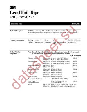 12-5-420 datasheet  