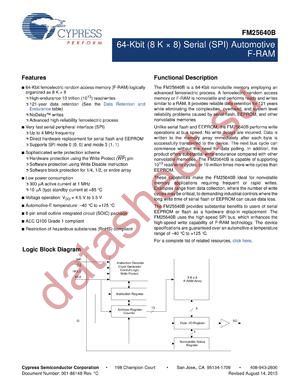 FM25640B-GATR datasheet  