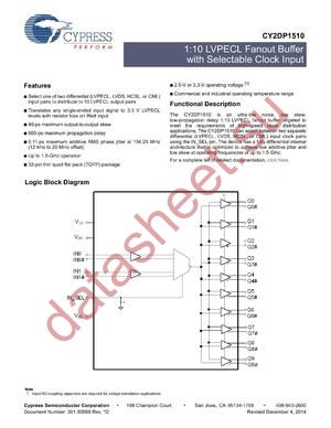 CY2DP1510AXI datasheet  