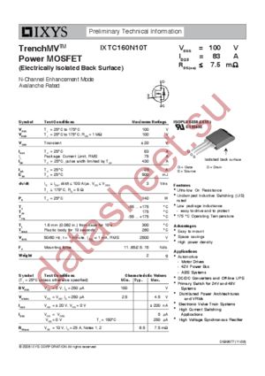 IXTC180N055T datasheet  