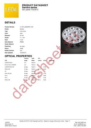 C11814_SANDRA-12-M datasheet  