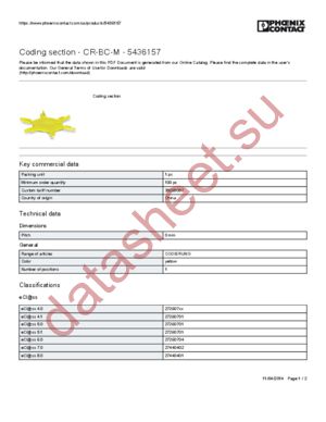 5436157 datasheet  