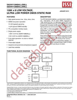 IS62WV1288DBLL-45TLI-TR datasheet  