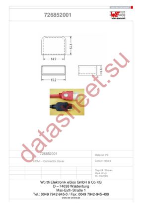 726852001 datasheet  