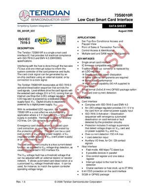 73S8010R-IM/F datasheet  