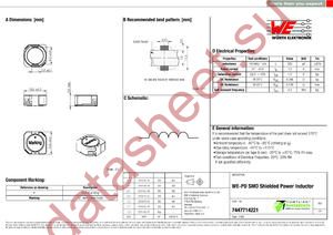 7447714221 datasheet  