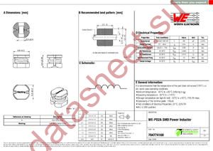 784774168 datasheet  