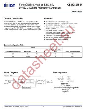 843801AGI-24LFT datasheet  