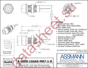 A-LED8-1GAAS-MR7-1 datasheet  