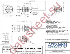 A-LED8-1GAAS-PR7-1 datasheet  