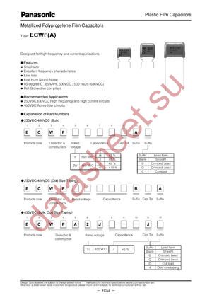 ECW-FA2J684J5 datasheet  