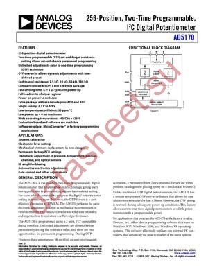 AD5170BRMZ100-RL7 datasheet  