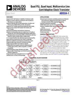 AD9554-1/PCBZ datasheet  