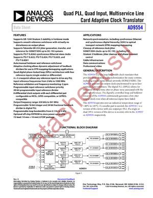 AD9554/PCBZ datasheet  