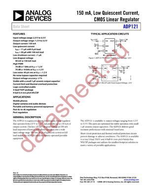 ADP121-ACBZ165R7 datasheet  