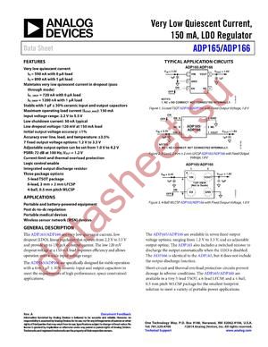 ADP165ACPZN-2.3-R7 datasheet  