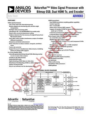 EVAL-ADV8003-SMZ-P datasheet  