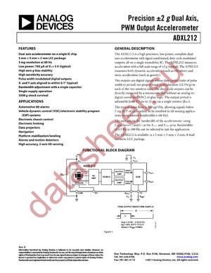 ADXL212AEZ-RL datasheet  