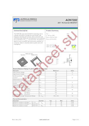 AON7280 datasheet  