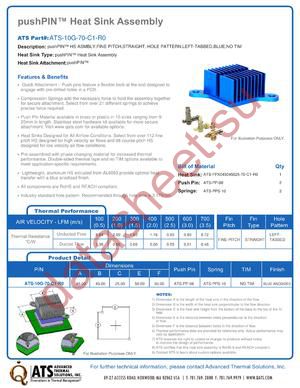 ATS-10G-70-C1-R0 datasheet  
