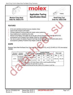 0638233100 datasheet  