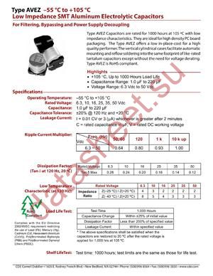 AVEZ336M16D16T-F datasheet  