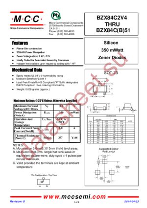 BZX84B15-TP datasheet  