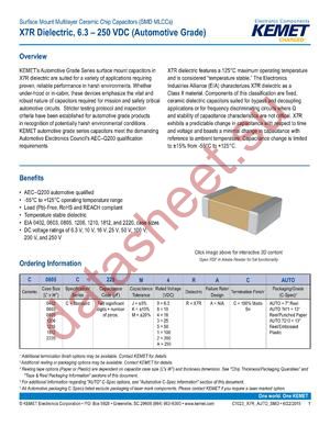 C0805C681K2RACAUTO datasheet  