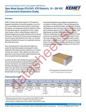 C1812F105K1RACTU datasheet  