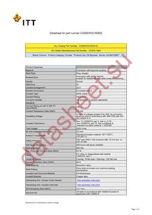 CA06EW32-5SB02 datasheet  