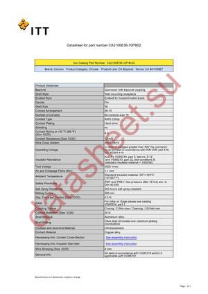 CA3100E36-10PB02 datasheet  